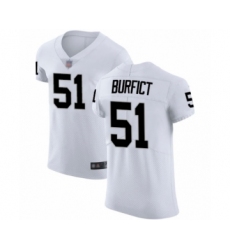 Men's Oakland Raiders #51 Vontaze Burfict White Vapor Untouchable Elite Player Football Jersey