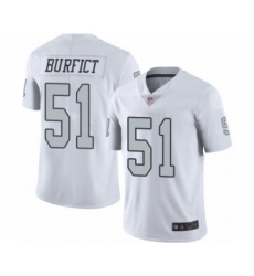 Youth Oakland Raiders #51 Vontaze Burfict Limited White Rush Vapor Untouchable Football Jersey