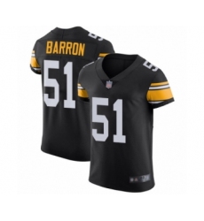 Men's Pittsburgh Steelers #51 Mark Barron Black Alternate Vapor Untouchable Elite Player Football Jersey