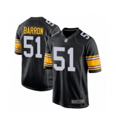 Men's Pittsburgh Steelers #51 Mark Barron Game Black Alternate Football Jersey