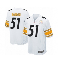 Men's Pittsburgh Steelers #51 Mark Barron Game White Football Jersey