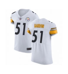 Men's Pittsburgh Steelers #51 Mark Barron White Vapor Untouchable Elite Player Football Jersey