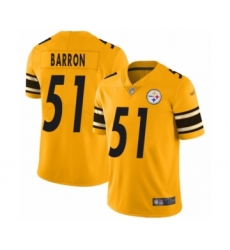 Women's Pittsburgh Steelers #51 Mark Barron Limited Gold Inverted Legend Football Jersey