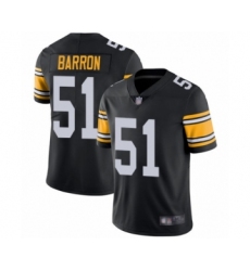 Youth Pittsburgh Steelers #51 Mark Barron Black Alternate Vapor Untouchable Limited Player Football Jersey