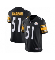 Youth Pittsburgh Steelers #51 Mark Barron Black Team Color Vapor Untouchable Limited Player Football Jersey