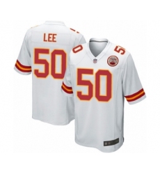 Men's Kansas City Chiefs #50 Darron Lee Game White Football Jersey