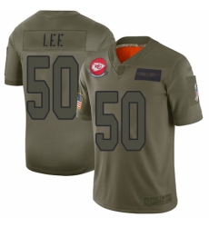 Men's Kansas City Chiefs #50 Darron Lee Limited Camo 2019 Salute to Service Football Jersey