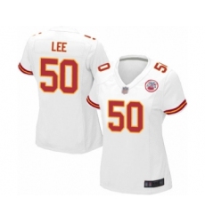 Women's Kansas City Chiefs #50 Darron Lee Game White Football Jersey