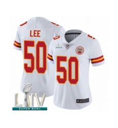Women's Kansas City Chiefs #50 Darron Lee White Vapor Untouchable Limited Player Super Bowl LIV Bound Football Jersey