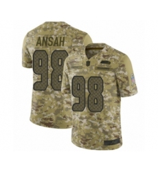 Men's Seattle Seahawks #98 Ezekiel Ansah Limited Camo 2018 Salute to Service Football Jersey