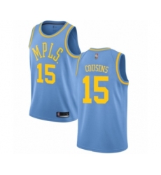 Women's Los Angeles Lakers #15 DeMarcus Cousins Swingman Blue Hardwood Classics Basketball Jersey