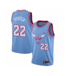 Women's Chicago Bulls #22 Otto Porter Swingman Blue Basketball Jersey - 2019 20 City Edition