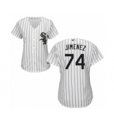 Women's Chicago White Sox #74 Eloy Jimenez Authentic White Home Cool Base Baseball Jersey
