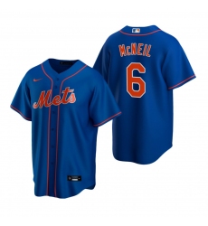 Men's Nike New York Mets #6 Jeff McNeil Royal Alternate Stitched Baseball Jersey
