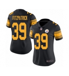 Women's Pittsburgh Steelers #39 Minkah Fitzpatrick Limited Black Rush Vapor Untouchable Football Jersey