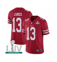 Youth San Francisco 49ers #13 Richie James Red Team Color Vapor Untouchable Limited Player Super Bowl LIV Bound Football Jersey