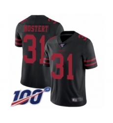 Men's San Francisco 49ers #31 Raheem Mostert Black Vapor Untouchable Limited Player 100th Season Football Jersey