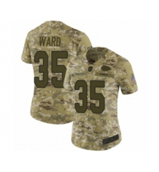 Women's Kansas City Chiefs #35 Charvarius Ward Limited Camo 2018 Salute to Service Football Jersey
