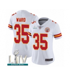 Women's Kansas City Chiefs #35 Charvarius Ward White Vapor Untouchable Limited Player Super Bowl LIV Bound Football Jersey
