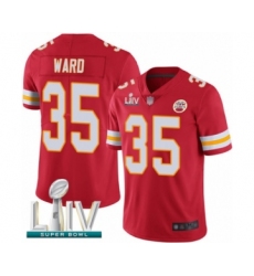 Youth Kansas City Chiefs #35 Charvarius Ward Red Team Color Vapor Untouchable Limited Player Super Bowl LIV Bound Football Jersey