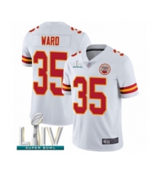 Youth Kansas City Chiefs #35 Charvarius Ward White Vapor Untouchable Limited Player Super Bowl LIV Bound Football Jersey