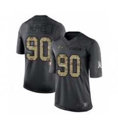 Youth Baltimore Ravens #90 Pernell McPhee Limited Black 2016 Salute to Service Football Jersey