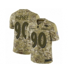 Youth Baltimore Ravens #90 Pernell McPhee Limited Camo 2018 Salute to Service Football Jersey