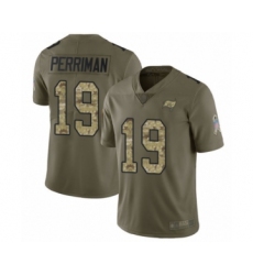 Men's Tampa Bay Buccaneers #19 Breshad Perriman Limited Oliv Camo 2017 Salute to Service Football Jersey