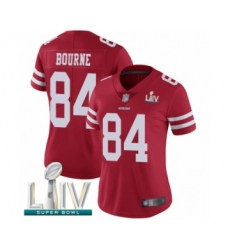 Women's San Francisco 49ers #84 Kendrick Bourne Red Team Color Vapor Untouchable Limited Player Super Bowl LIV Bound Football Jersey