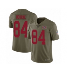 Youth San Francisco 49ers #84 Kendrick Bourne Limited Olive 2017 Salute to Service Football Jersey