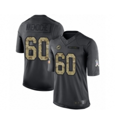 Youth Miami Dolphins #60 Robert Nkemdiche Limited Black 2016 Salute to Service Football Jersey