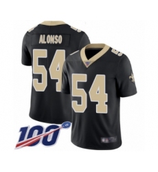 Men's New Orleans Saints #54 Kiko Alonso Black Team Color Vapor Untouchable Limited Player 100th Season Football Jersey