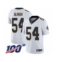 Youth New Orleans Saints #54 Kiko Alonso White Vapor Untouchable Limited Player 100th Season Football Jersey