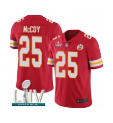 Youth Kansas City Chiefs #25 LeSean McCoy Red Team Color Vapor Untouchable Limited Player Super Bowl LIV Bound Football Jersey