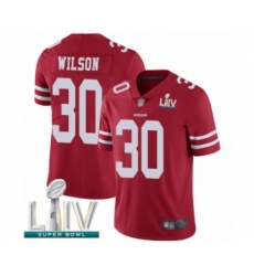 Youth San Francisco 49ers #30 Jeff Wilson Red Team Color Vapor Untouchable Limited Player Super Bowl LIV Bound Football Jersey
