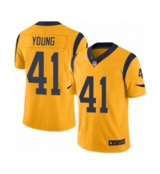 Youth Los Angeles Rams #41 Kenny Young Limited Gold Rush Vapor Untouchable Football Jersey