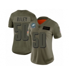 Women's Philadelphia Eagles #50 Duke Riley Limited Olive 2019 Salute to Service Football Jersey