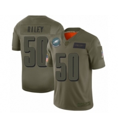 Youth Philadelphia Eagles #50 Duke Riley Limited Olive 2019 Salute to Service Football Jersey