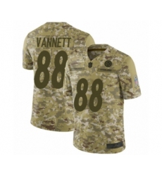 Men's Pittsburgh Steelers #88 Nick Vannett Limited Camo 2018 Salute to Service Football Jersey