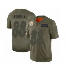 Men's Pittsburgh Steelers #88 Nick Vannett Limited Olive 2019 Salute to Service Football Jersey