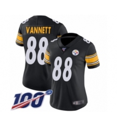 Women's Pittsburgh Steelers #88 Nick Vannett White Vapor Untouchable Limited Player 100th Season Football Jersey