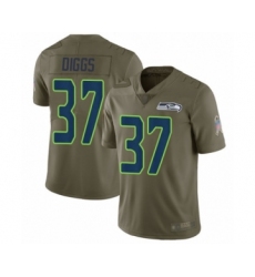 Youth Seattle Seahawks #37 Quandre Diggs Limited Olive 2017 Salute to Service Football Jersey