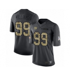 Men's New York Giants #99 Leonard Williams Limited Black 2016 Salute to Service Football Jersey