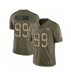 Youth New York Giants #99 Leonard Williams Limited Olive Camo 2017 Salute to Service Football Jersey