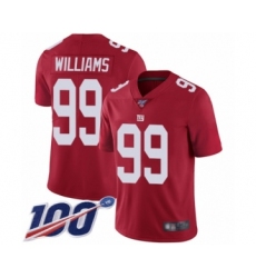 Youth New York Giants #99 Leonard Williams Red Limited Red Inverted Legend 100th Season Football Jersey