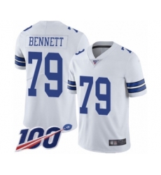 Youth Dallas Cowboys #79 Michael Bennett White Vapor Untouchable Limited Player 100th Season Football Jersey