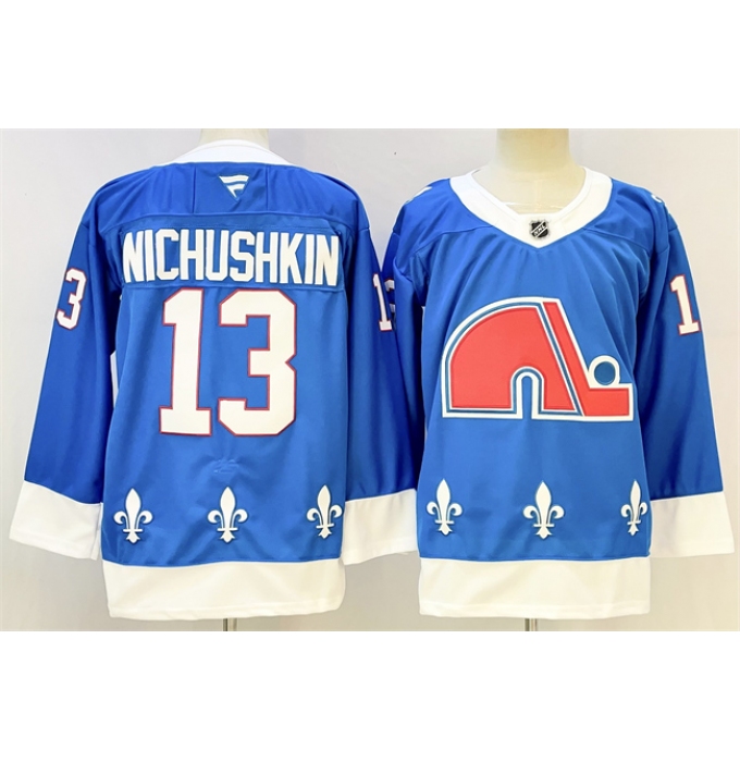 Men's Colorado Avalanche #13 Valeri Nichushkin Blue 2025 Stitched Hockey Jersey