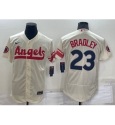 Men's Los Angeles Angels #23 Archie Bradley Cream 2022 City Connect Flex Base Stitched Jersey