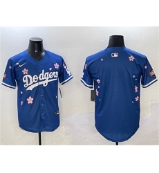Men's Los Angeles Dodgers Blank Royal 2025 Tokyo Series Limited Stitched Baseball Jersey