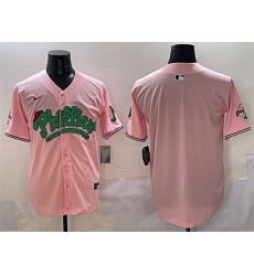 Men's Philadelphia Phillies Blank Pink Phanatic Limited Stitched Jersey